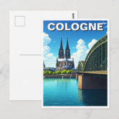 Keulen Duitsland Reizen Briefkaart (Voorkant / Achterkant)