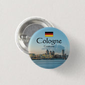 Keulen Duitsland Ronde Button 3,2 Cm (Voorkant /achterkant)