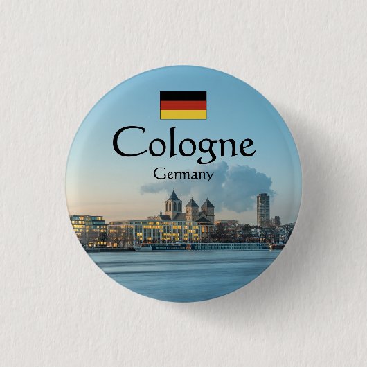 Keulen Duitsland Ronde Button 3,2 Cm (Voorkant)