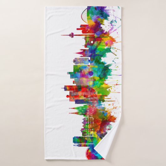 Keulen Duitsland Skyline Badhanddoek (Badhanddoek)
