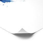 Keulen Duitsland Skyline Blue Perfect Poster (Hoek)