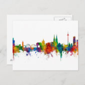 Keulen Duitsland Skyline Briefkaart (Voorkant / Achterkant)