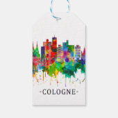 Keulen Duitsland Skyline Cadeaulabel (Achterkant)