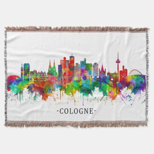 Keulen Duitsland Skyline Deken (Voorkant)