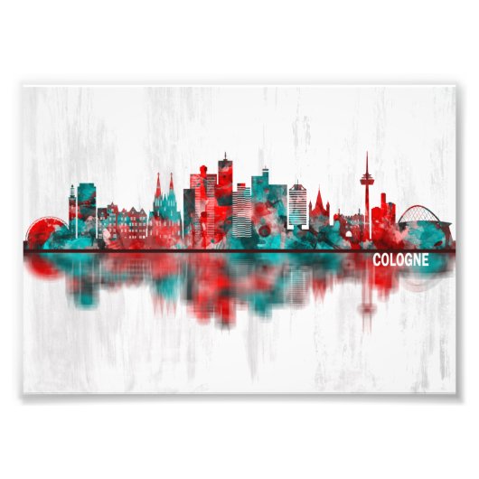 Keulen Duitsland Skyline Foto Afdruk (Voorkant)