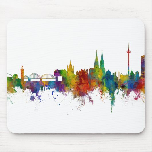 Keulen Duitsland Skyline Muismat (Voorkant)
