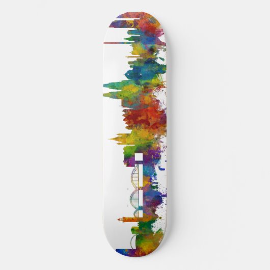 Keulen Duitsland Skyline Persoonlijk Skateboard (Voorkant)