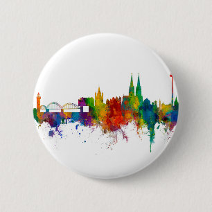 Keulen Duitsland Skyline Ronde Button 5,7 Cm