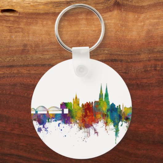 Keulen Duitsland Skyline Sleutelhanger (Voorkant)