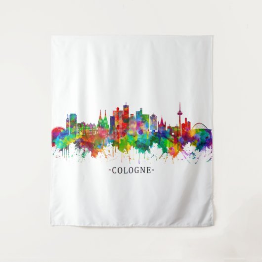 Keulen Duitsland Skyline Wandkleed (Voorkant)