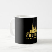 Keulen Duitsland Stad Cityscape Grappig geschenk i Koffiemok (Voorkant links)