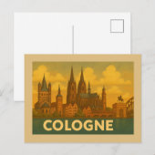 Keulen Duitsland Stad Kunst Briefkaart (Voorkant / Achterkant)