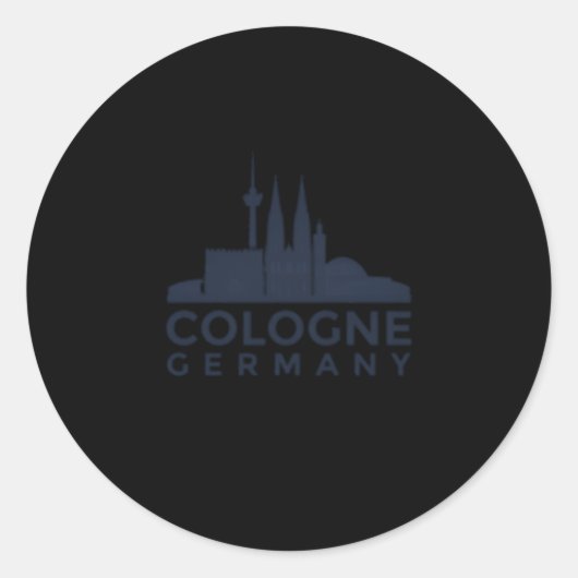 Keulen Gery Koln Ger Ronde Sticker (Voorkant)