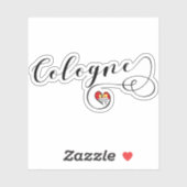 Keulen Hart Vlag Sticker (Vel)