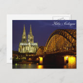 Keulen - kathedraal bij het briefkaart van het sch (Voorkant / Achterkant)