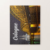 Keulen kathedraal bij nacht, Duitsland Jigzaag Puz Legpuzzel (Verticaal)