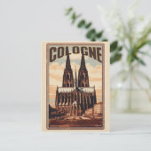 Keulen Kathedraal, Keulen Duitsland vakantie Briefkaart (Staand voorkant)