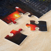 Keulen kathedraal met Hohenzollernbridge Legpuzzel (Zijkant)
