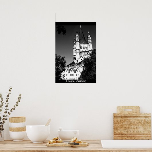 Keulen Kerk Poster (Keuken)