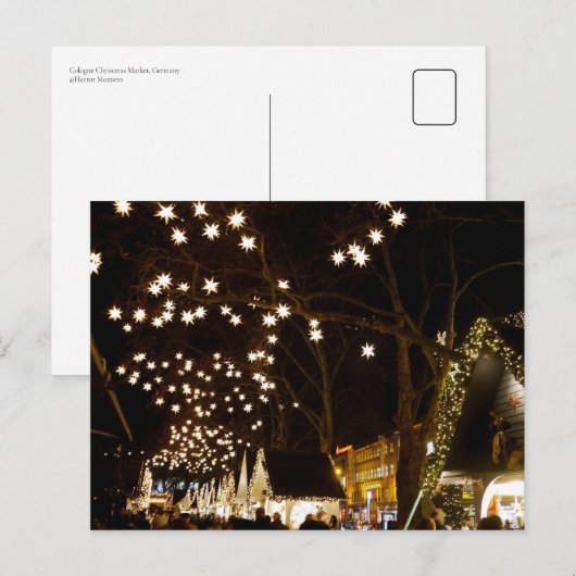 Keulen kerstmarkt, Duitsland Briefkaart (Voorkant / Achterkant)
