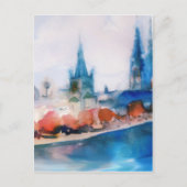 keulen keulen kathedraal waterverf schets briefkaart (Voorkant)