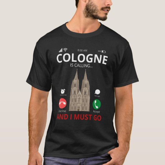 Keulen noemt Duitsland Souvenir T-shirt (Voorkant)
