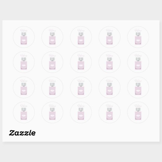 Keulen parfum lippen ronde sticker (Vel)