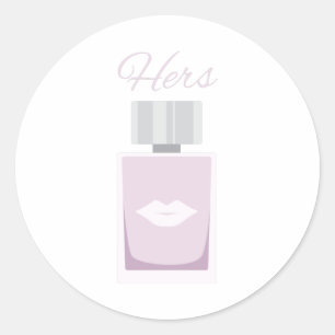 Keulen parfum lippen ronde sticker