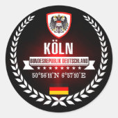 Keulen Ronde Sticker (Voorkant)