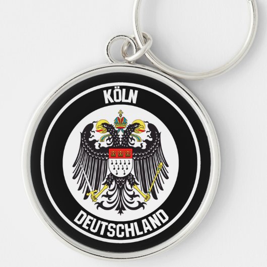 Keulen Round Emblem Sleutelhanger (Voorkant)