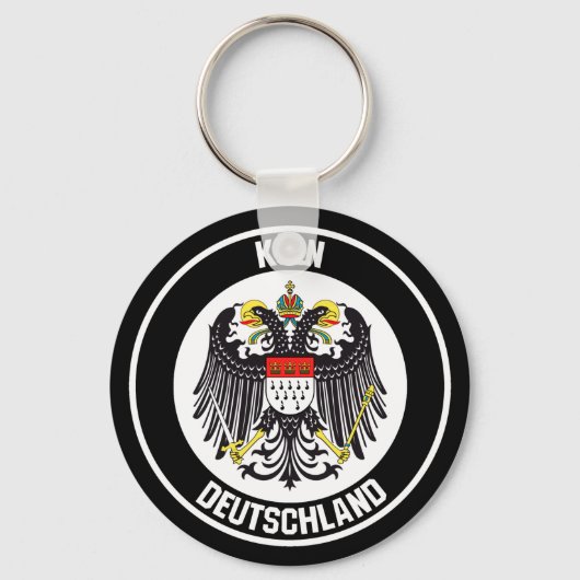 Keulen Round Emblem Sleutelhanger (Voorkant)