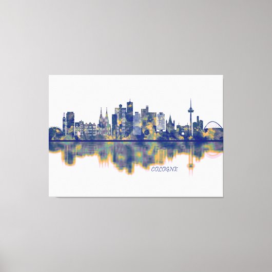 Keulen Skyline Canvas Afdruk (Voorkant)