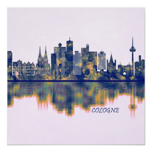 Keulen Skyline Perfect Poster (Voorkant)
