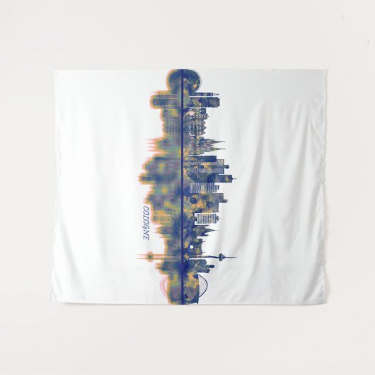 Keulen Skyline Wandkleed (Voorkant (horizontaal))