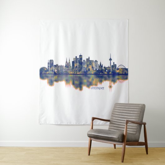 Keulen Skyline Wandkleed (In situ)