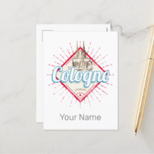 Keulen Stad Duitsland Retro Kathedraal Vintage