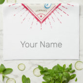 Keulen Stad Duitsland Retro Kathedraal Vintage Theedoek (Gevouwen)