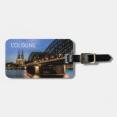 Keulen Stadsbeeld Duitsland Dom Night Souvenir Bagagelabel (Voorkant horizontaal)