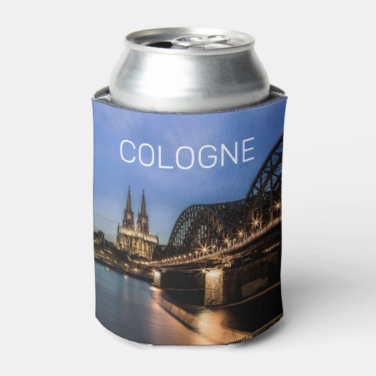 Keulen Stadsbeeld Duitsland Dom Night Souvenir Blikjeskoeler (Blikje Voorkant)