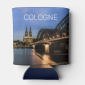 Keulen Stadsbeeld Duitsland Dom Night Souvenir Blikjeskoeler (Achterkant)