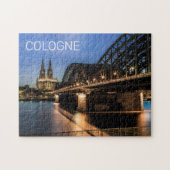 Keulen Stadsbeeld Duitsland Dom Night Souvenir Legpuzzel (Horizontaal)