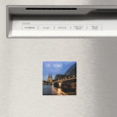 Keulen Stadsbeeld Duitsland Dom Night Souvenir Magneet (Insitu (Vaatwasser))