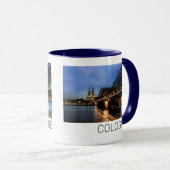 Keulen Stadsbeeld Duitsland Dom Night Souvenir Mok (Voorkant rechts)