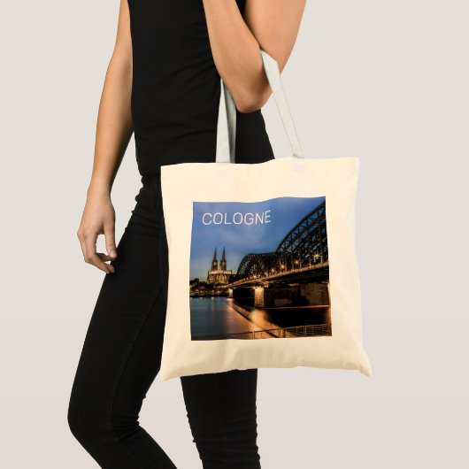 Keulen Stadsbeeld Duitsland Dom Night Souvenir Tote Bag (Voorkant (product))