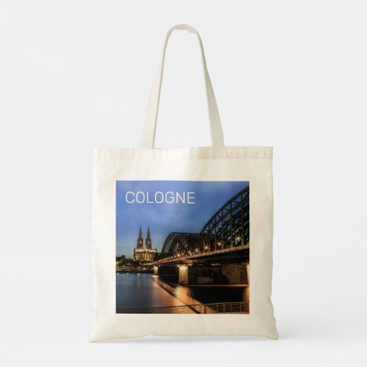 Keulen Stadsbeeld Duitsland Dom Night Souvenir Tote Bag (Achterkant)