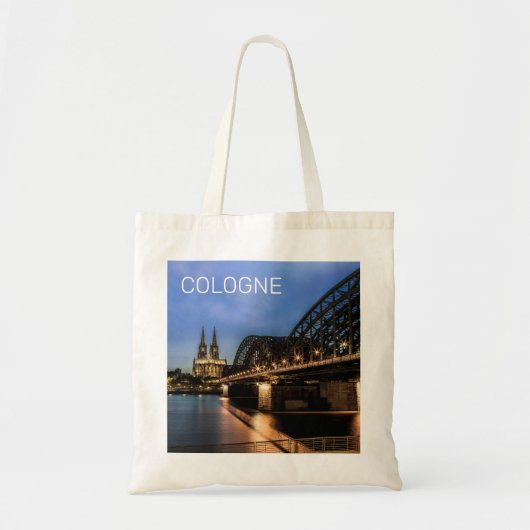 Keulen Stadsbeeld Duitsland Dom Night Souvenir Tote Bag (Voorkant)