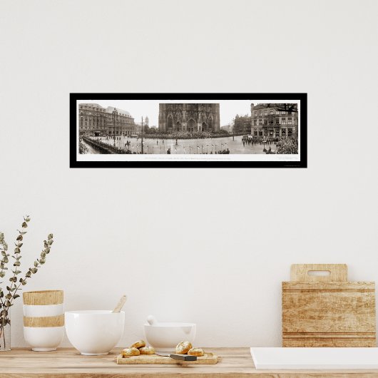 Keulen Troop Review Foto 1919 Poster (Keuken)