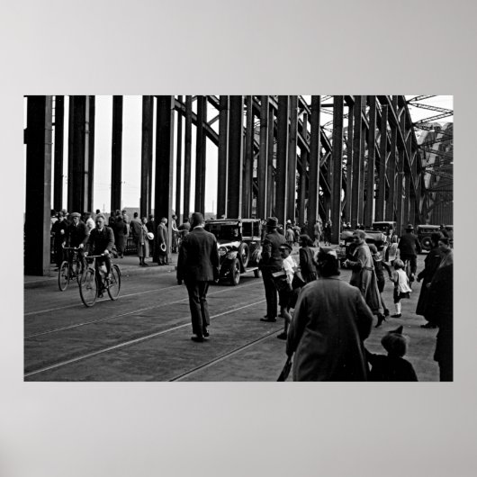 Keulen um 1930 - Hohenzollernbrücke - Keulen Poster (Voorkant)