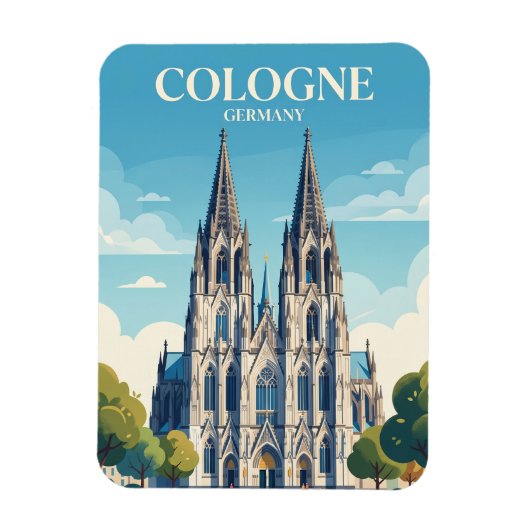 Keulse Dom Duitsland Magneet (Verticaal)