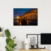 Keulse Hohenzollernbrug Poster (Thuiskantoor)